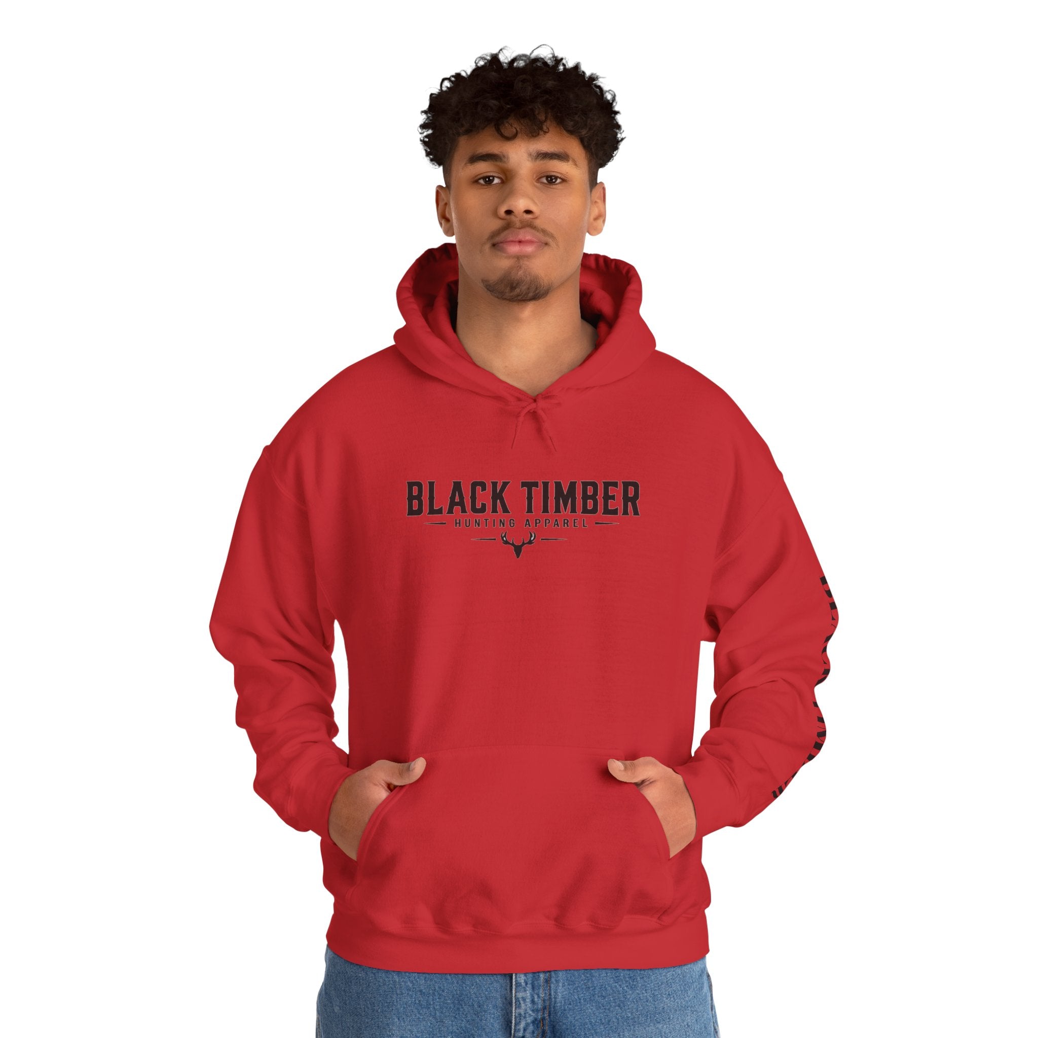 Black Timber Logo Hoodie