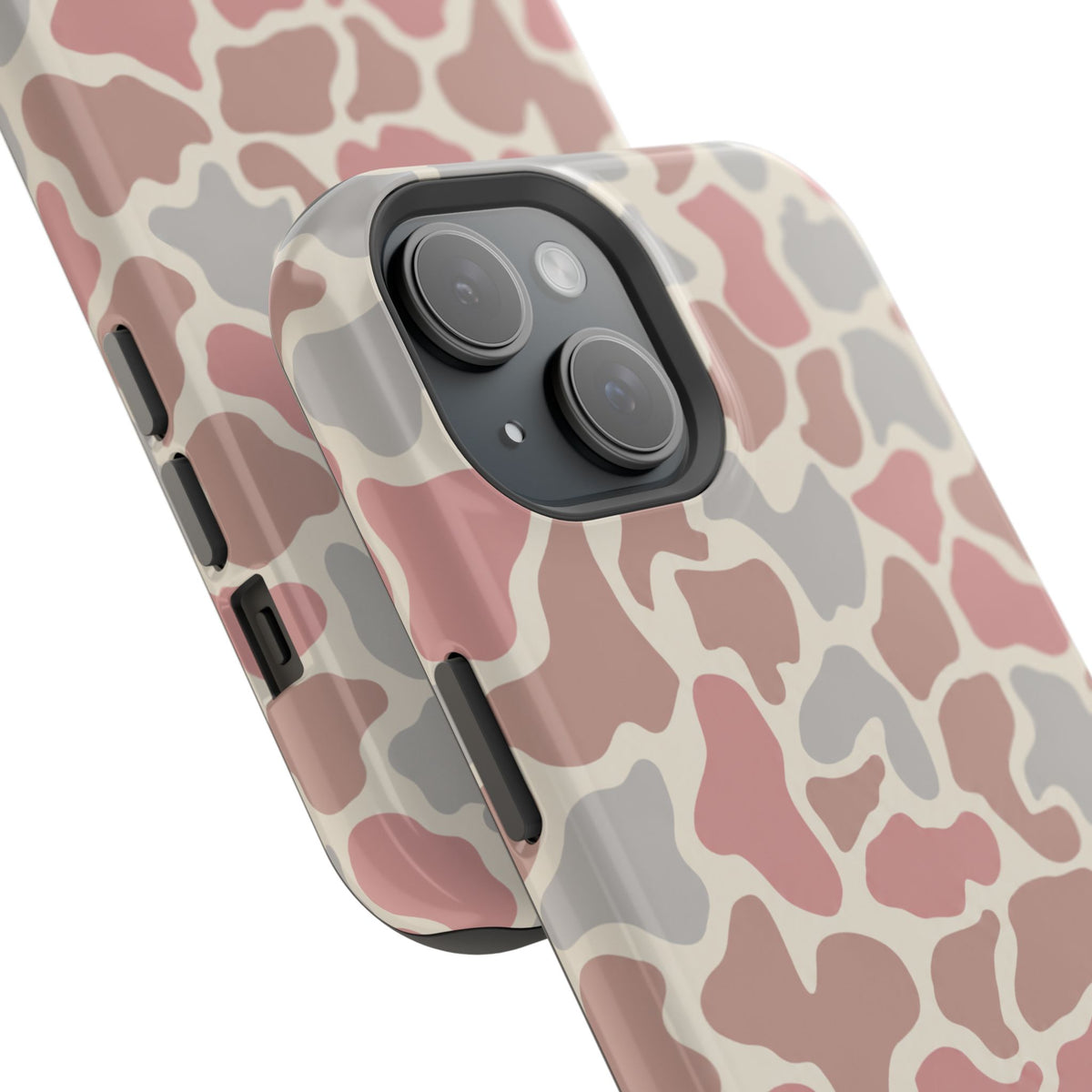 Pink Camouflage Magnetic Impact-Resistant Phone Case