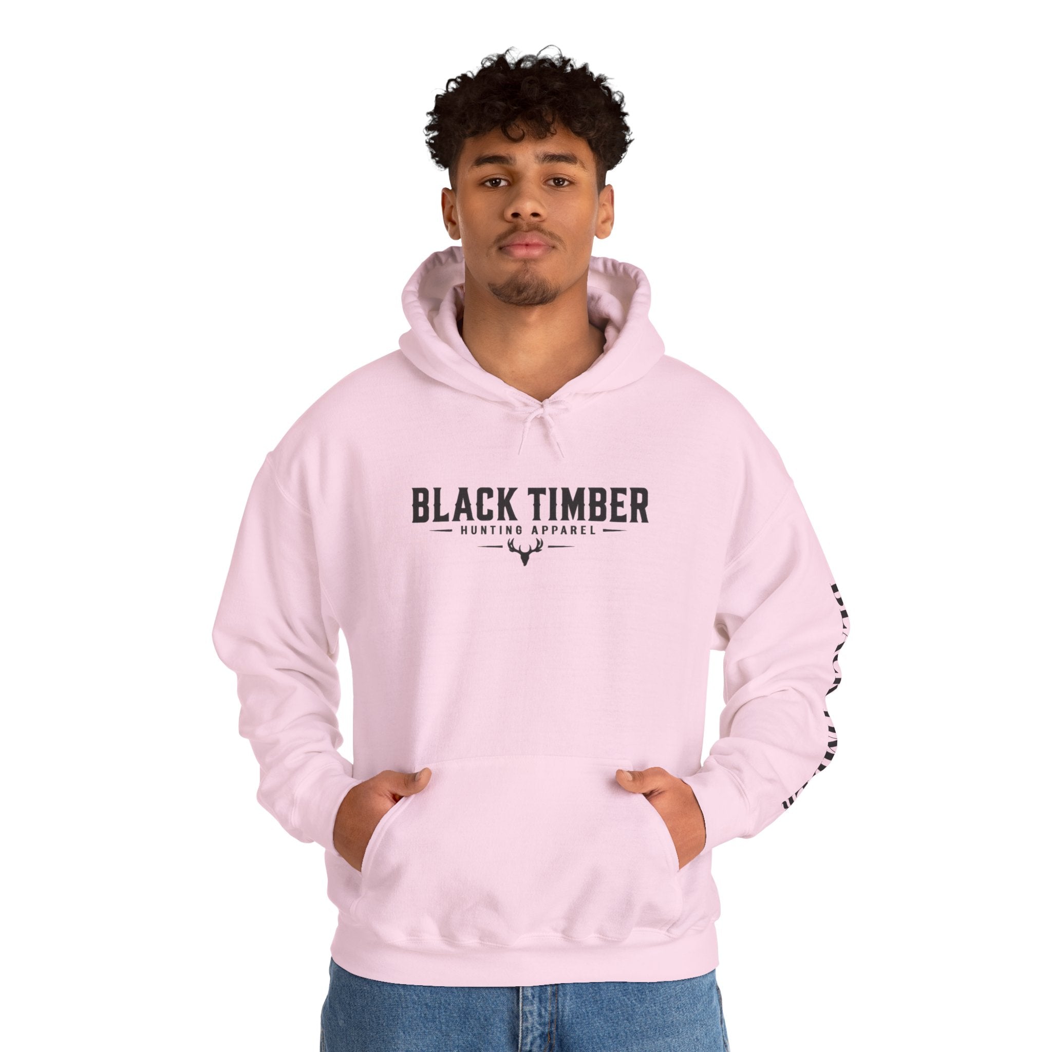 Black Timber Logo Hoodie