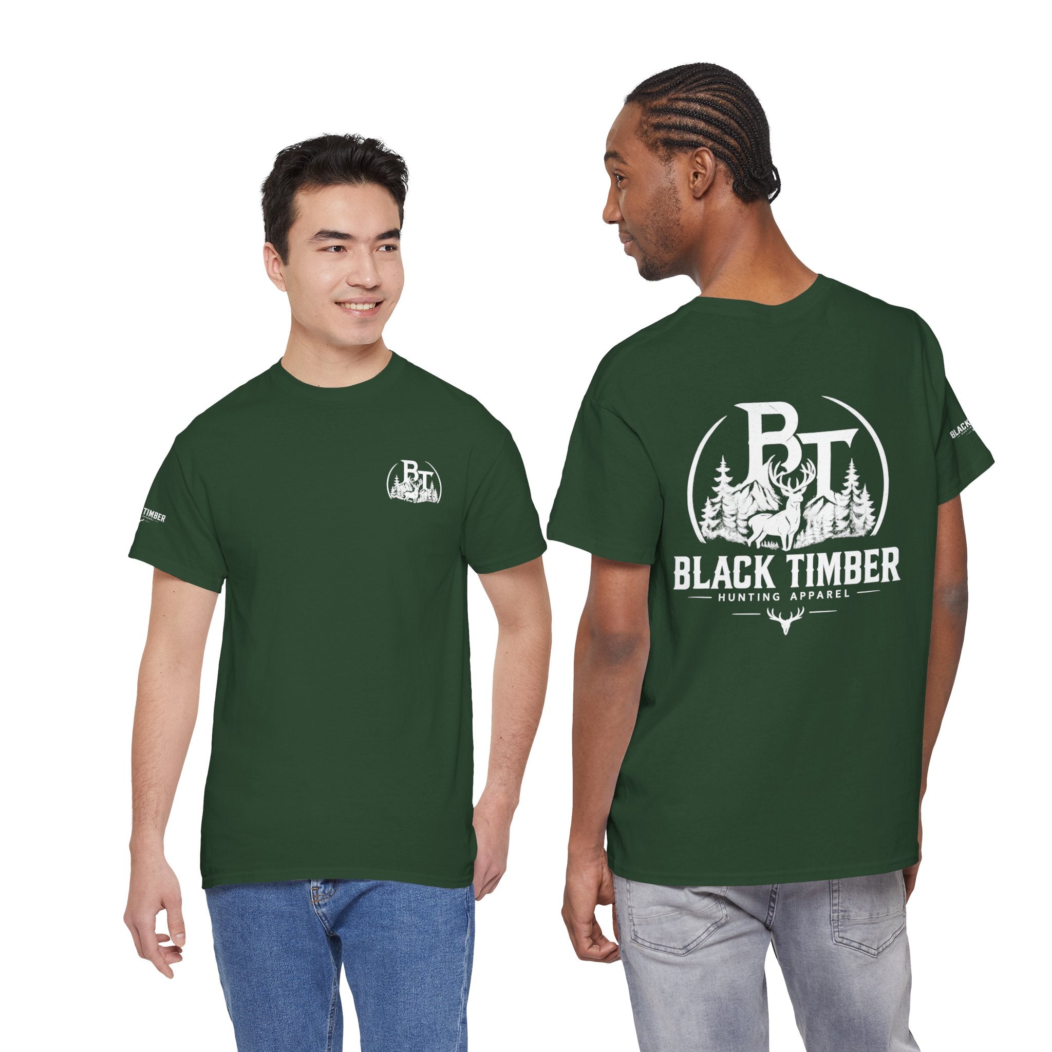 Hunting Tee — Black Timber Logo Shirt