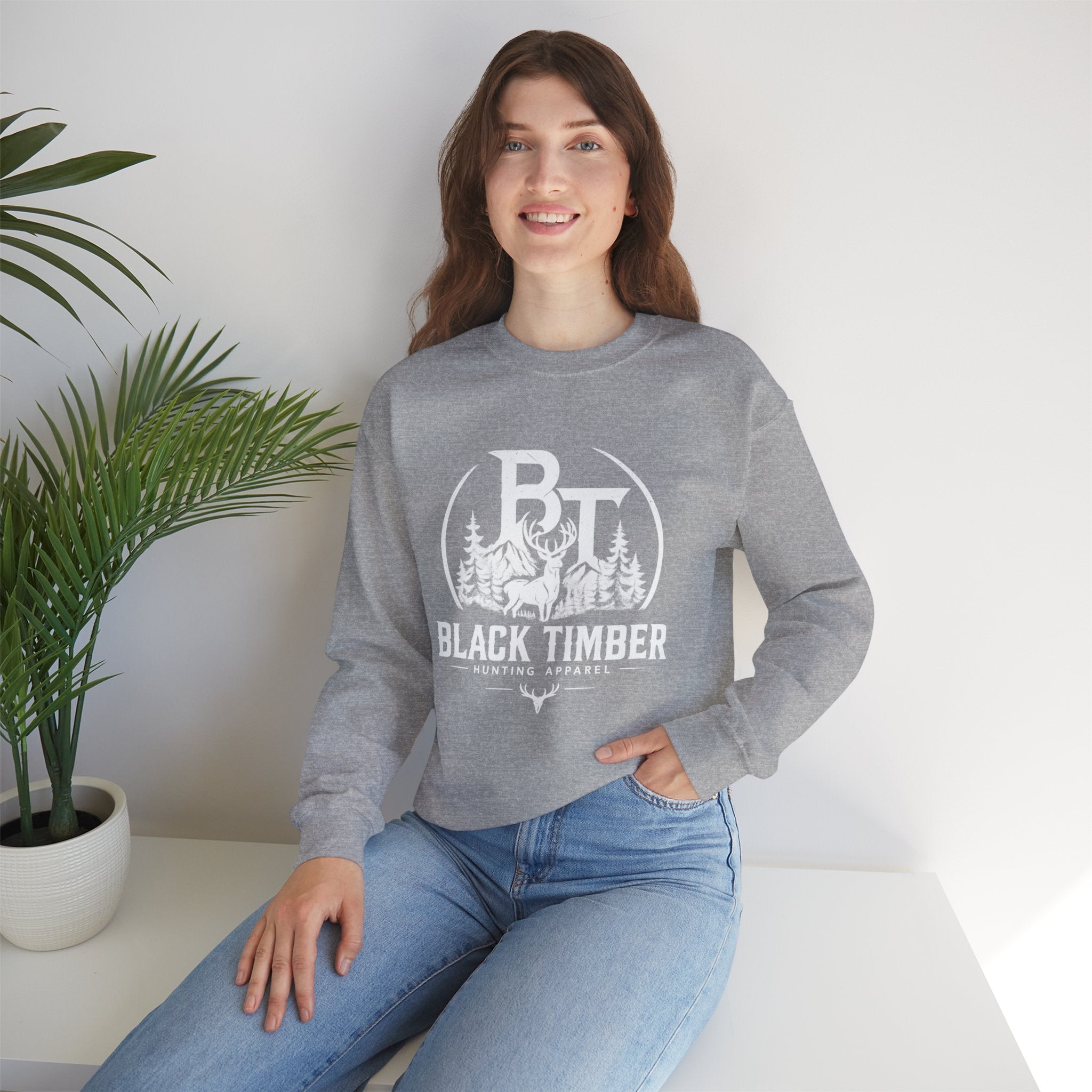 Black Timber Crewneck Sweatshirt