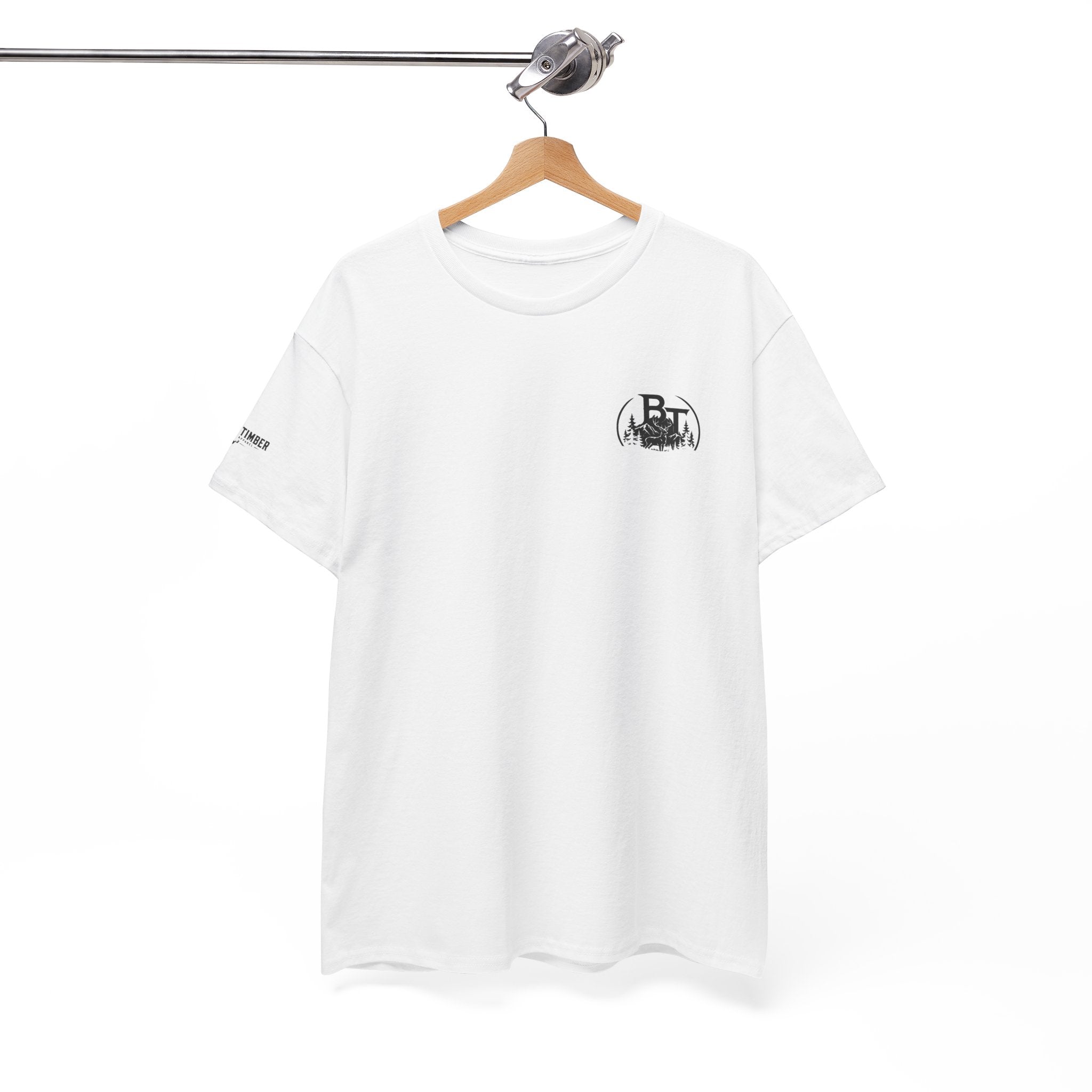 Hunting Tee — Black Timber Logo Short-Sleeve Shirt