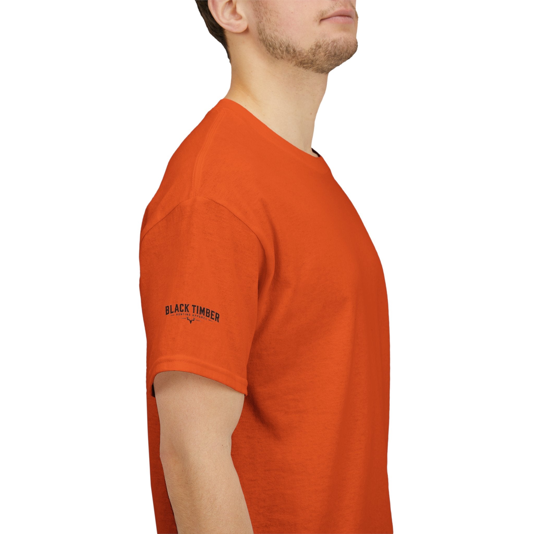 Hunting Tee — Black Timber Logo Short-Sleeve Shirt