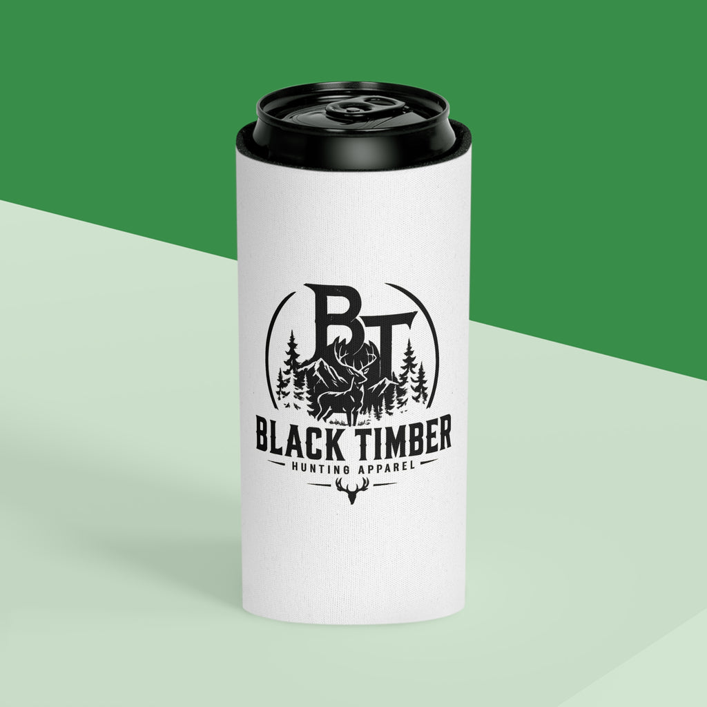 Can Cooler — Black Timber Hunting Apparel Logo Koozie