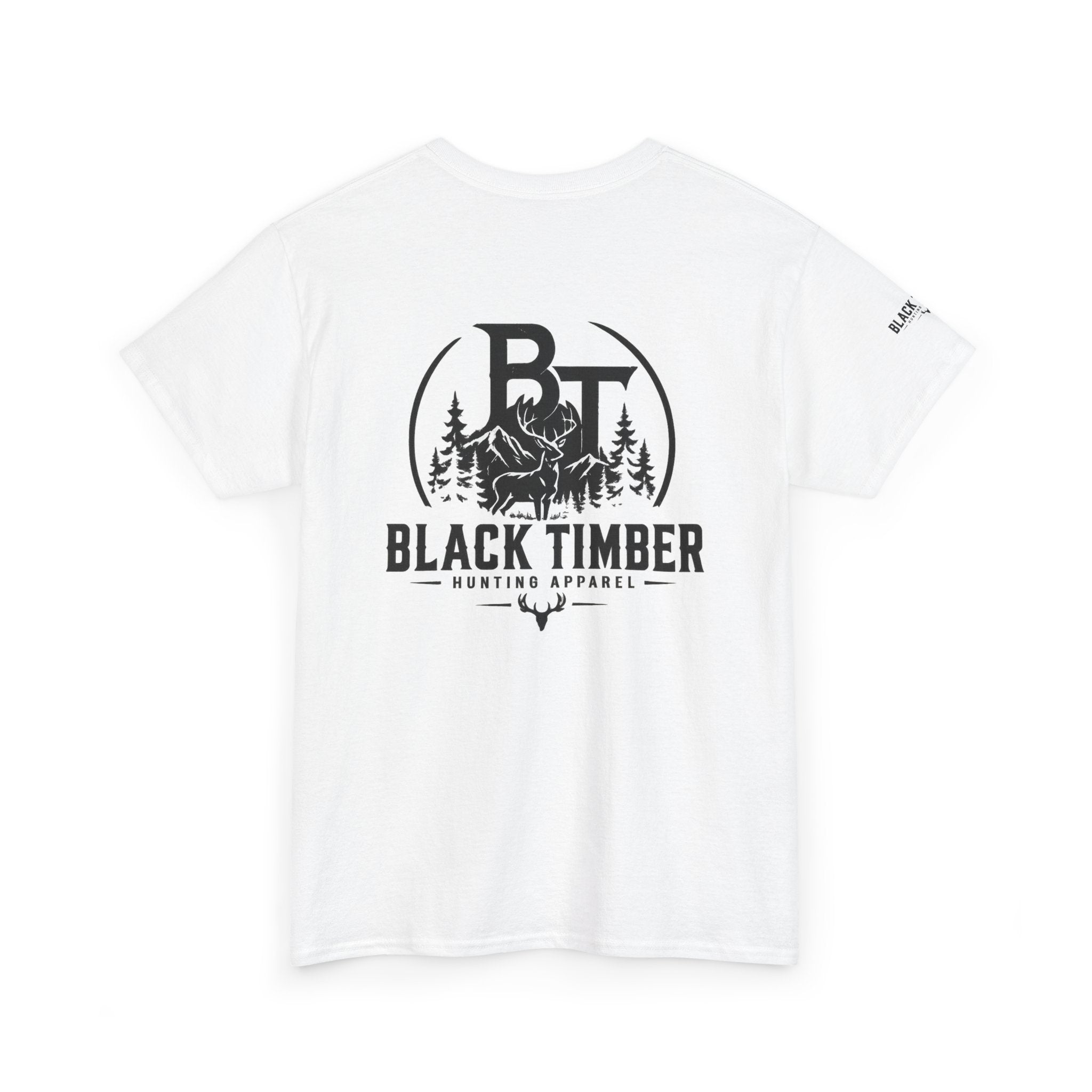 Hunting Tee — Black Timber Logo Short-Sleeve Shirt