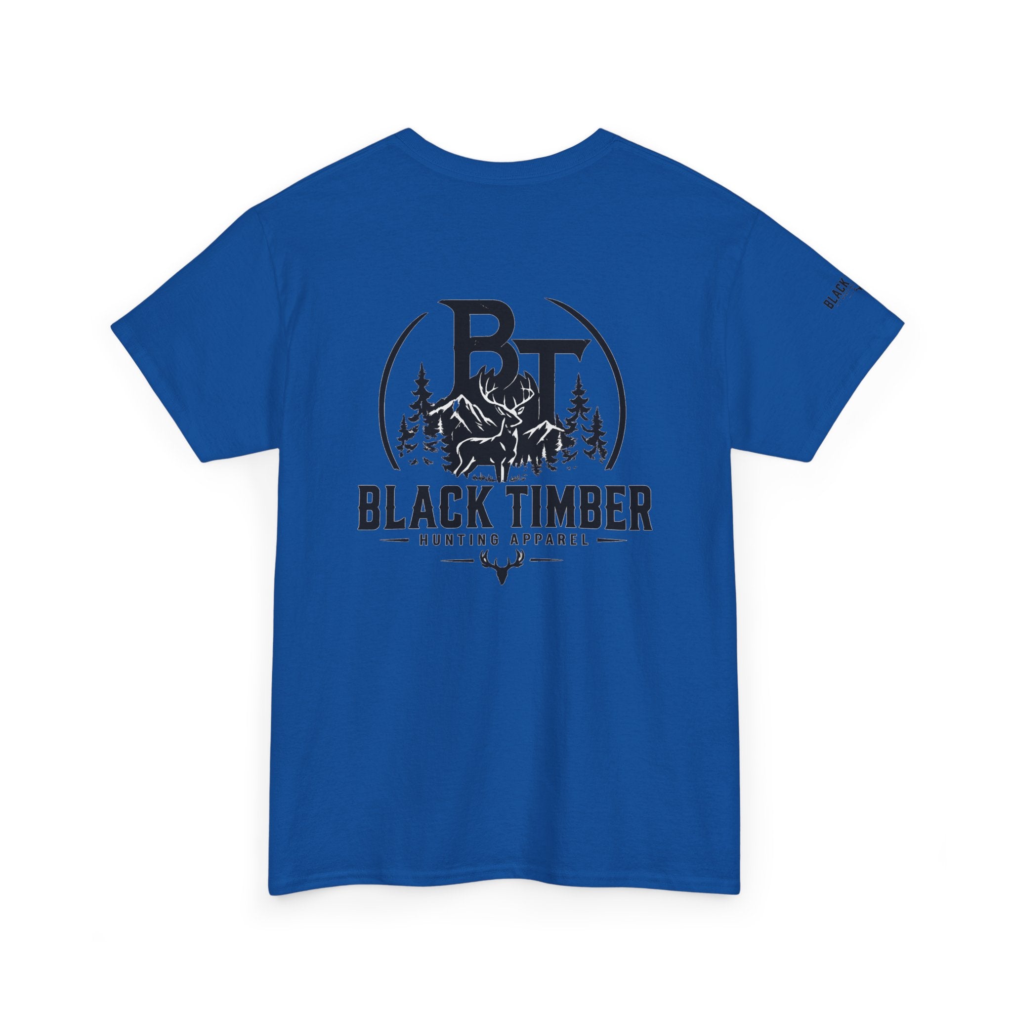 Hunting Tee — Black Timber Logo Short-Sleeve Shirt