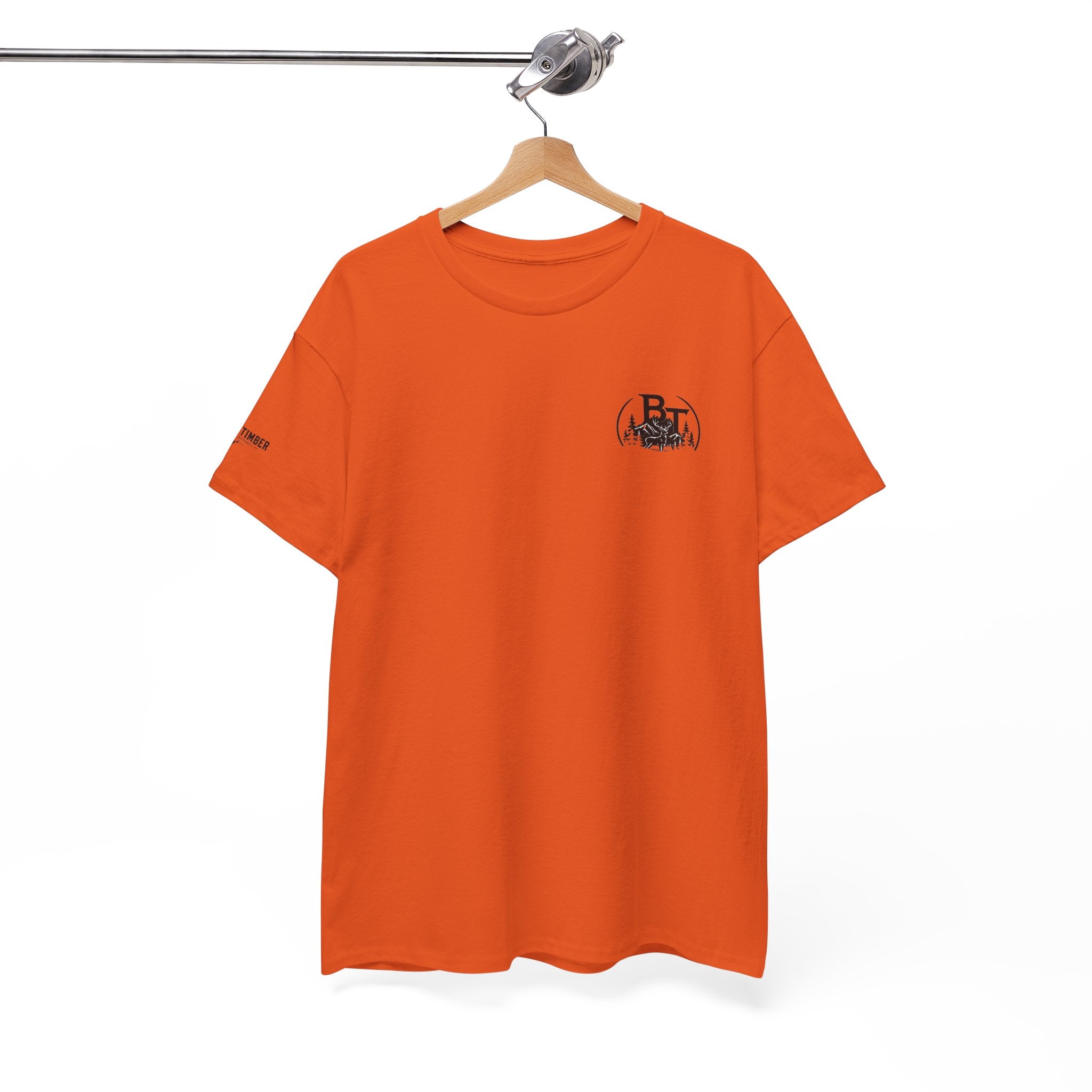 Hunting Tee — Black Timber Logo Short-Sleeve Shirt
