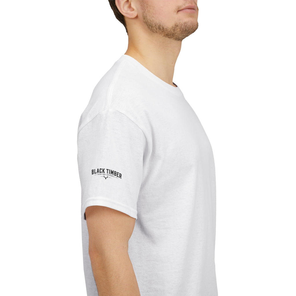 Hunting Tee — Black Timber Logo Short-Sleeve Shirt