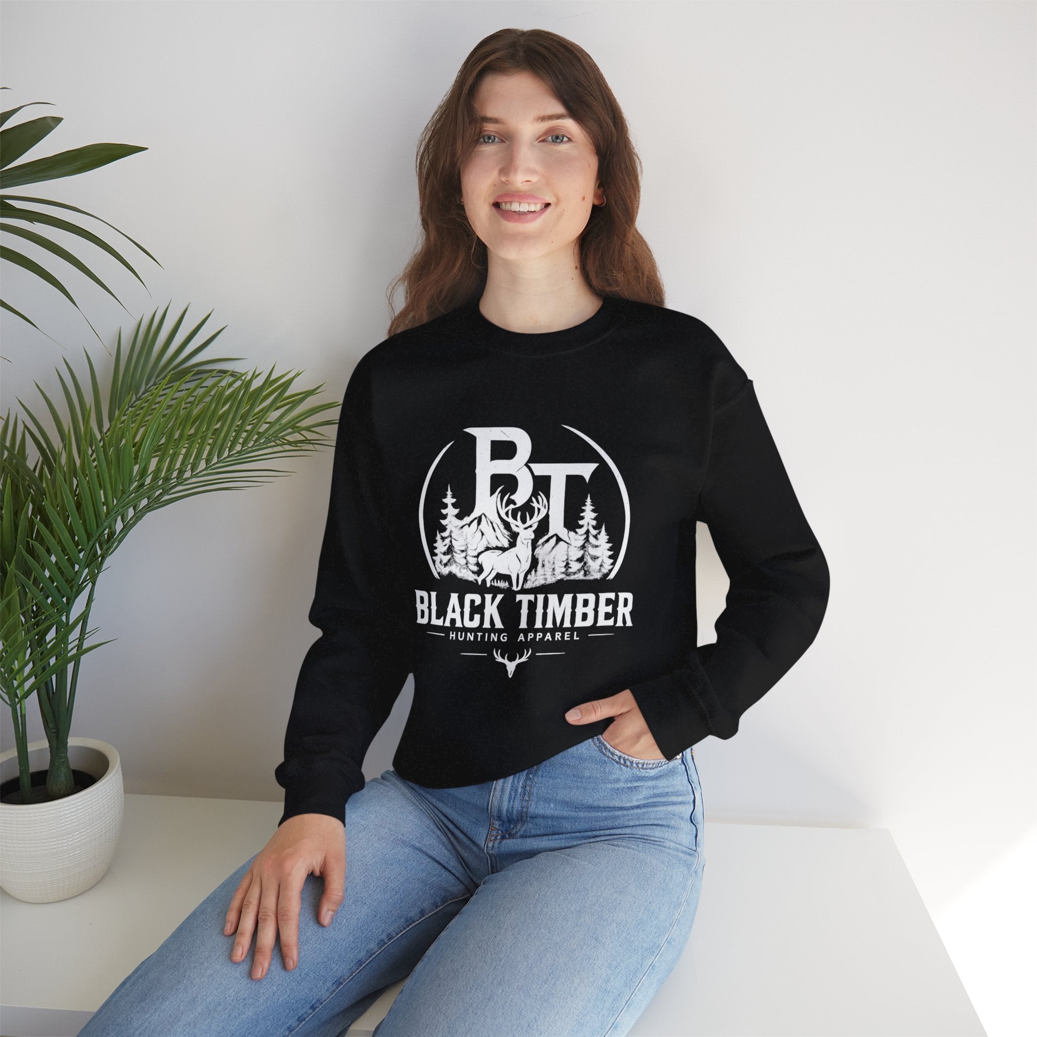 Black Timber Crewneck Sweatshirt
