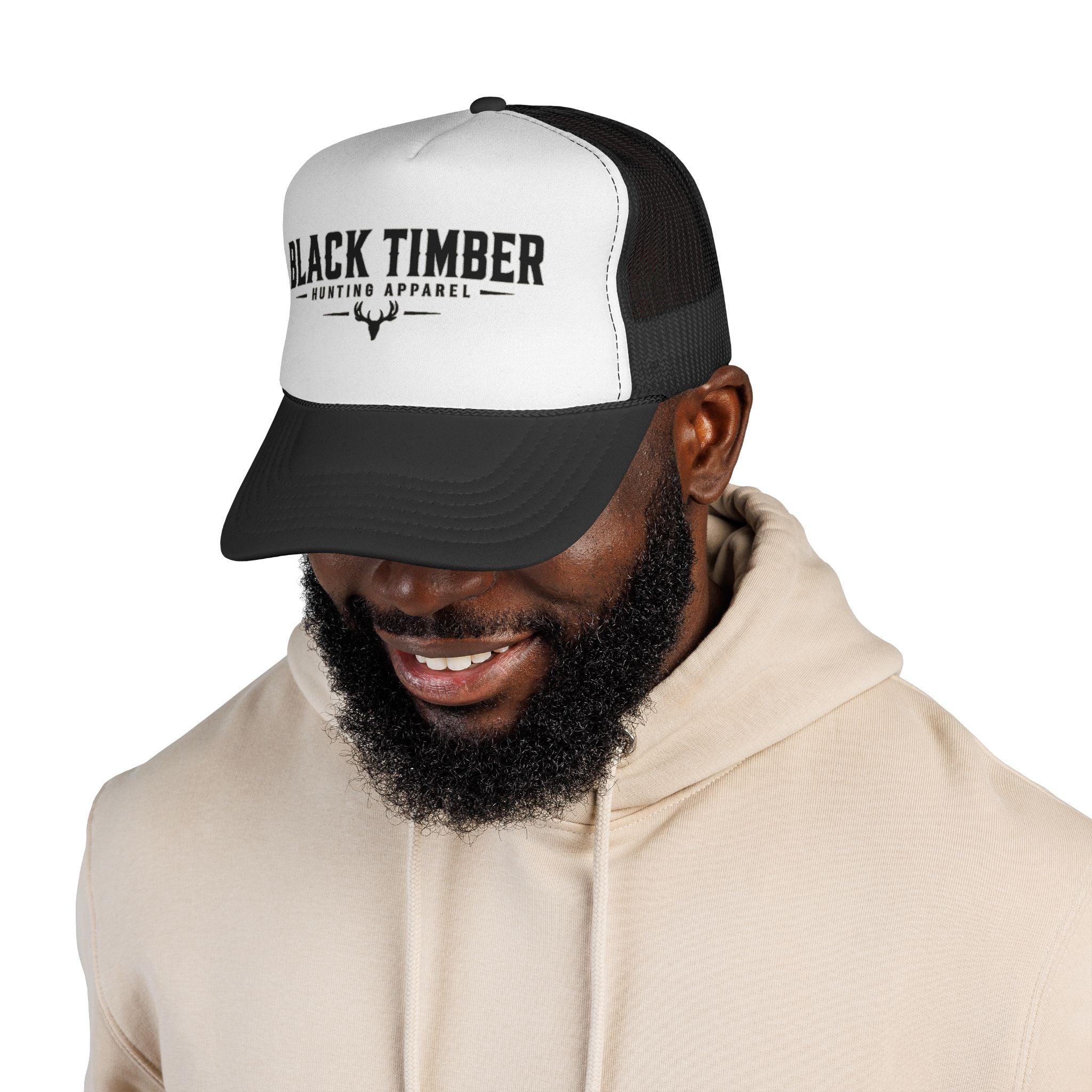 Black Timber Trucker Hat