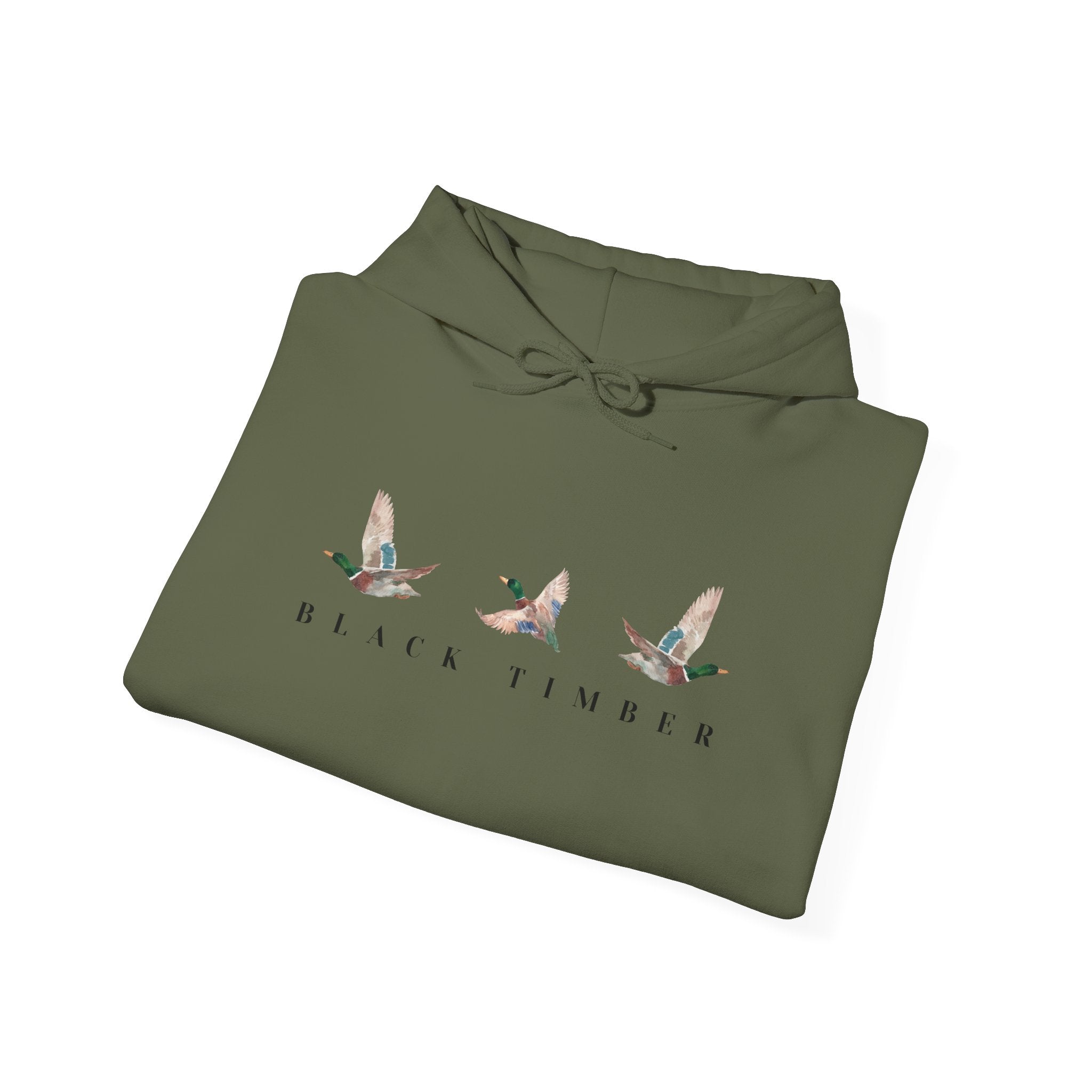 Black Timber Duck Hoodie