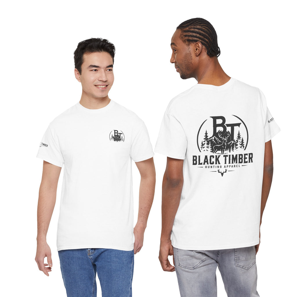 Hunting Tee — Black Timber Logo Short-Sleeve Shirt