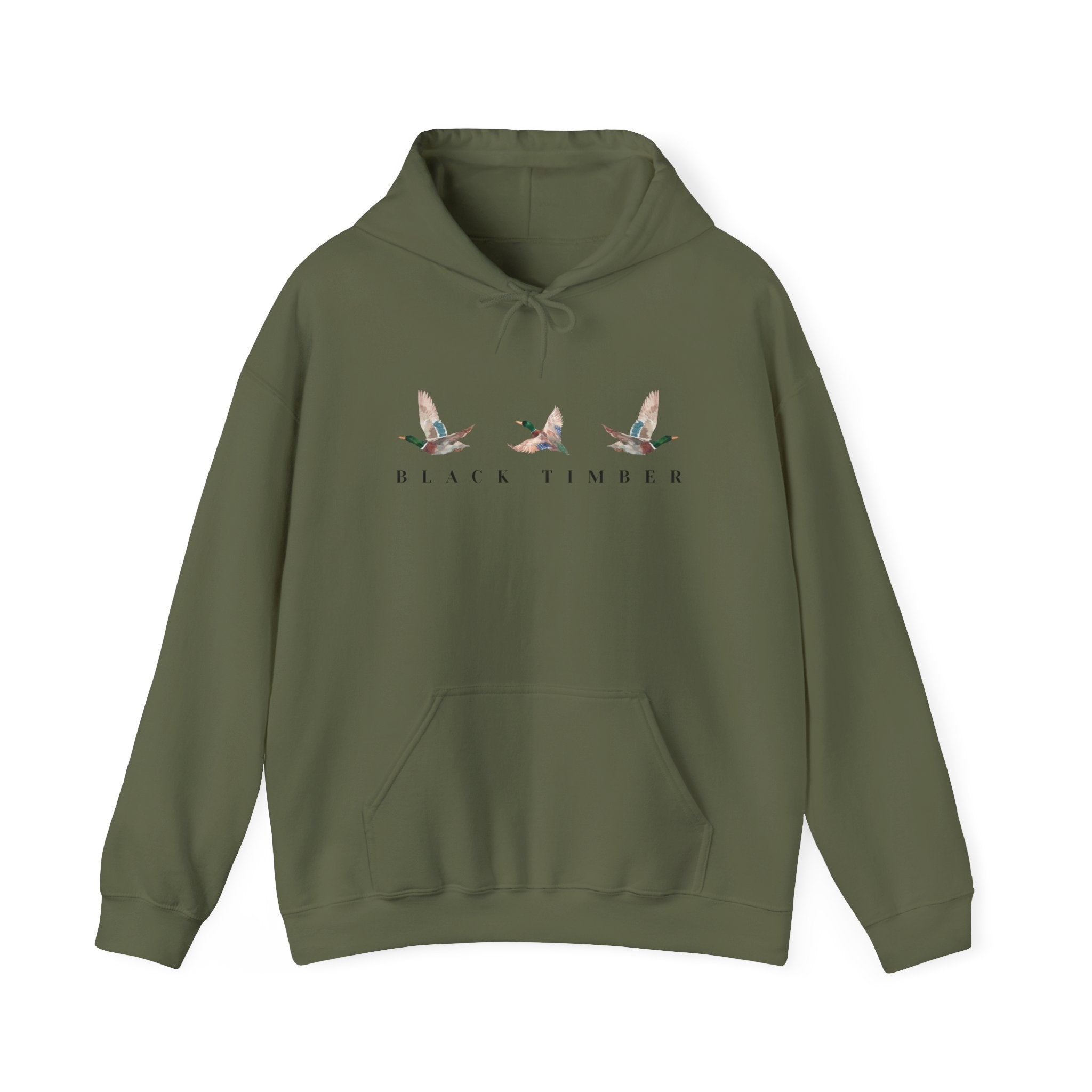Black Timber Duck Hoodie