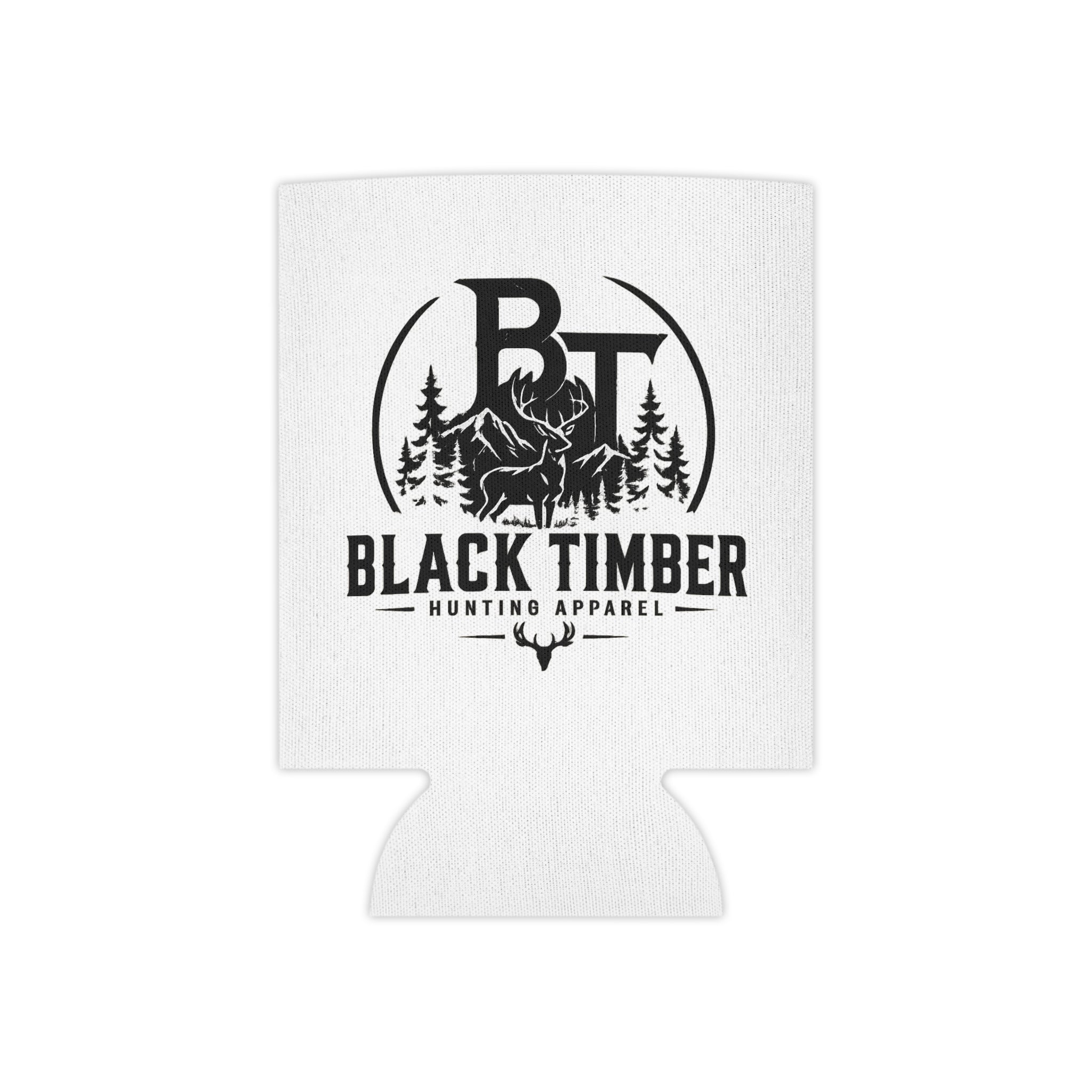 Can Cooler — Black Timber Hunting Apparel Logo Koozie