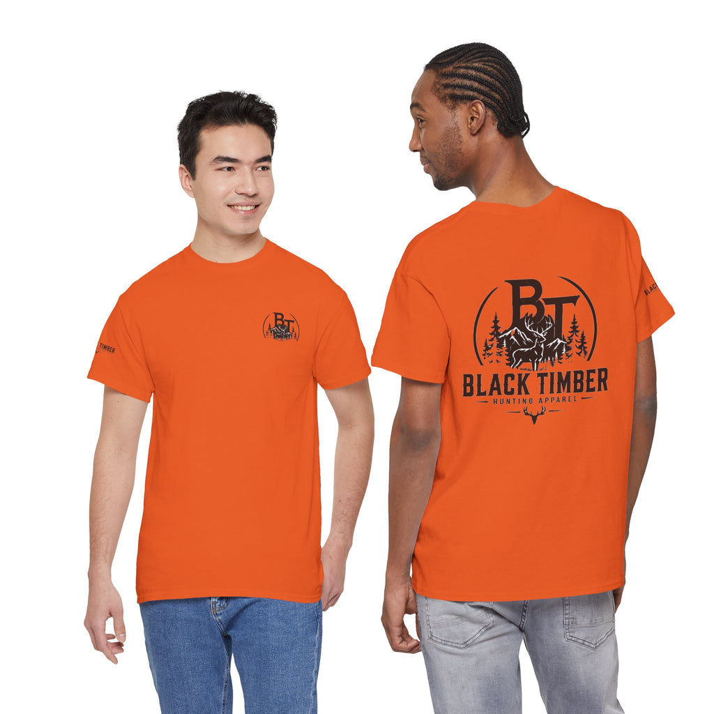Hunting Tee — Black Timber Logo Short-Sleeve Shirt