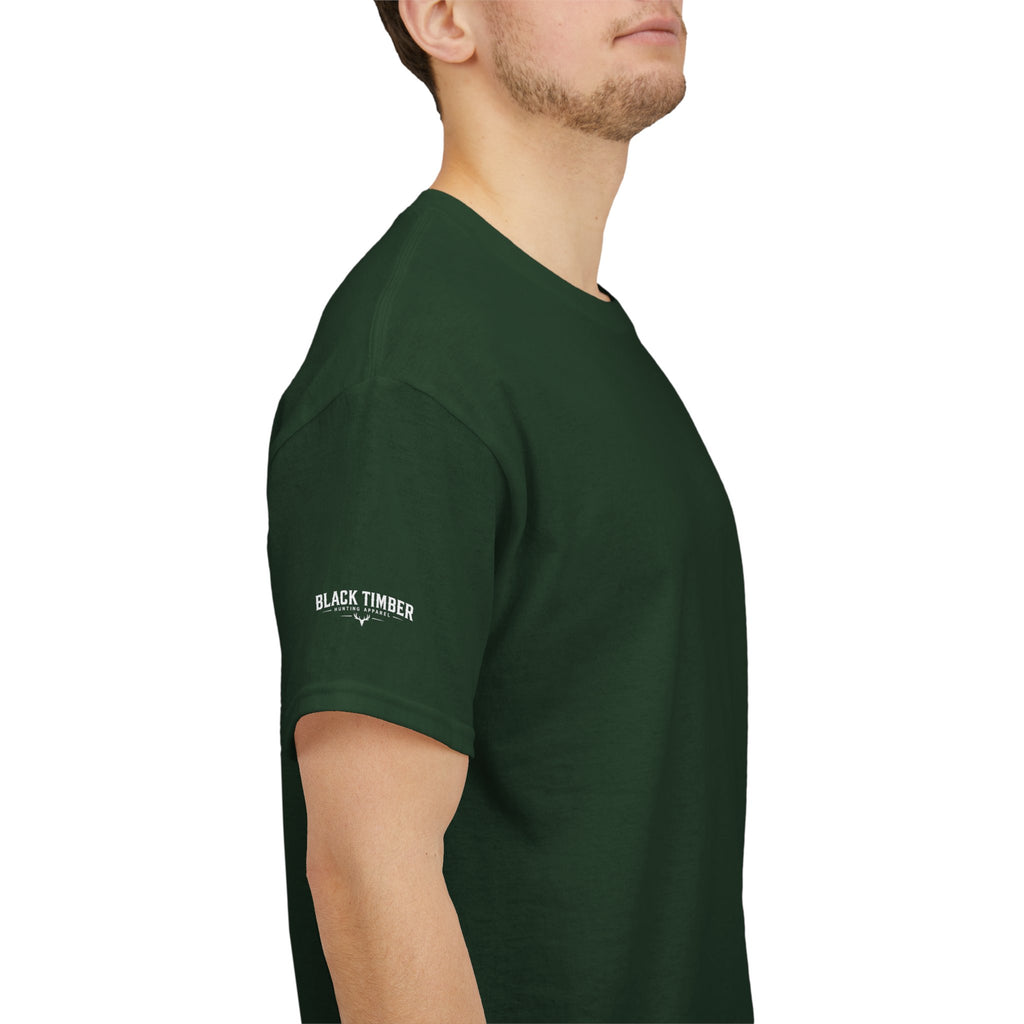 Hunting Tee — Black Timber Logo Shirt