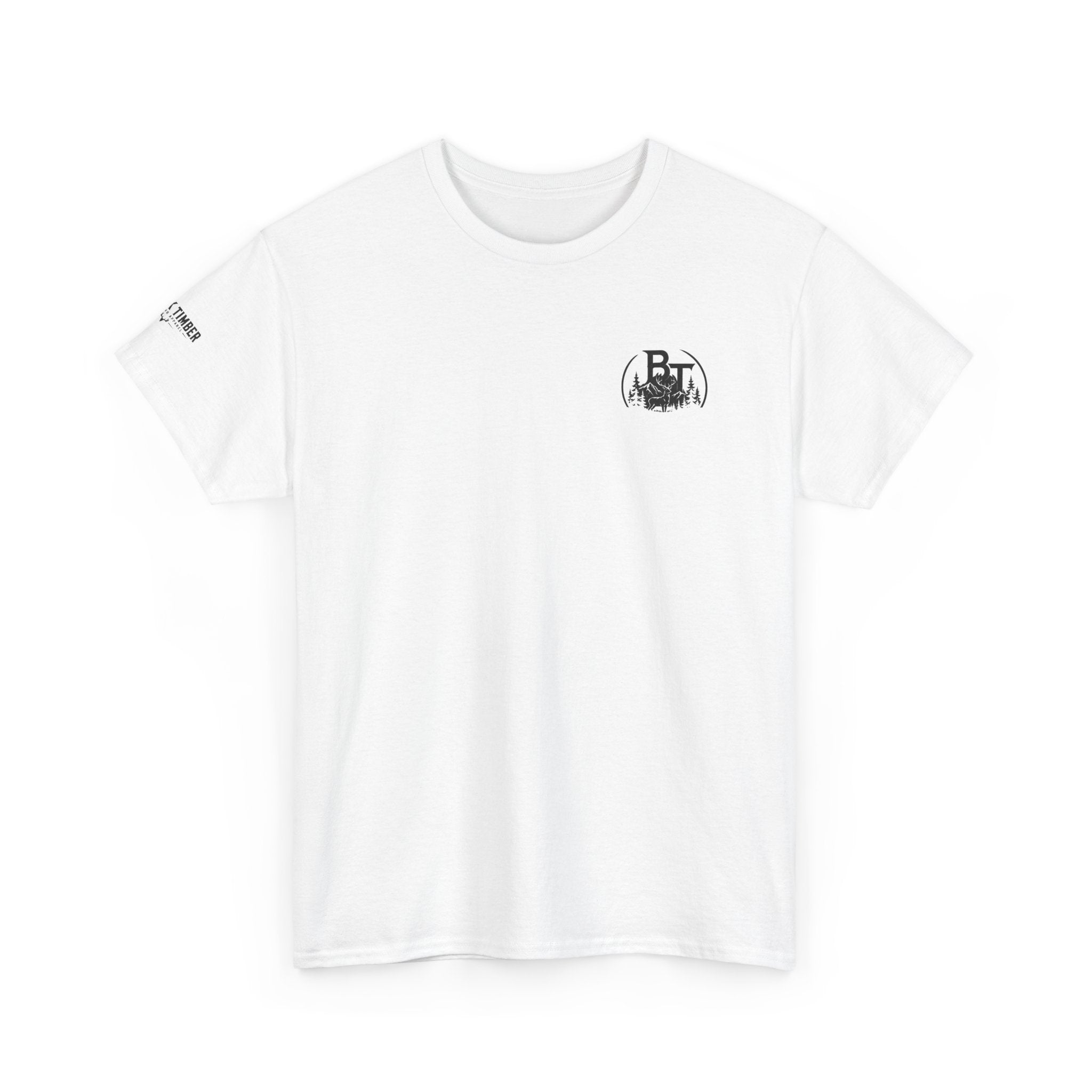 Hunting Tee — Black Timber Logo Short-Sleeve Shirt