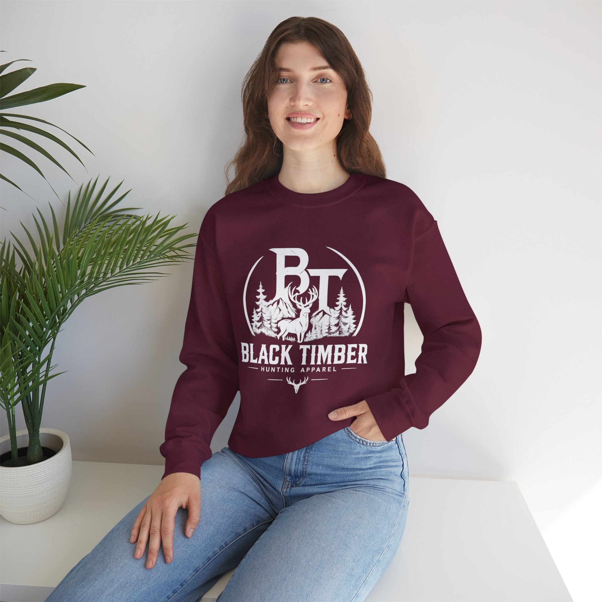 Black Timber Crewneck Sweatshirt