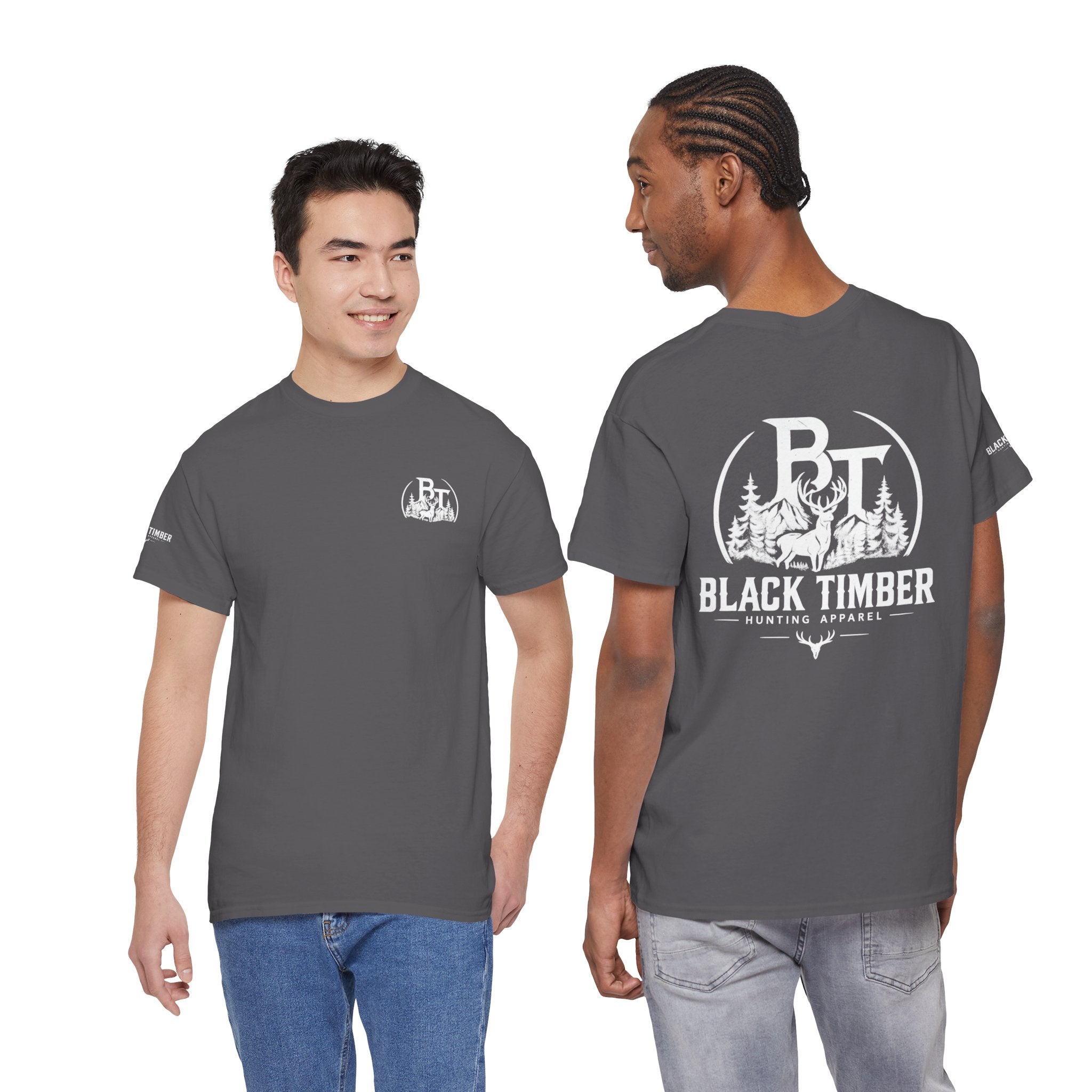Hunting Tee — Black Timber Logo Shirt