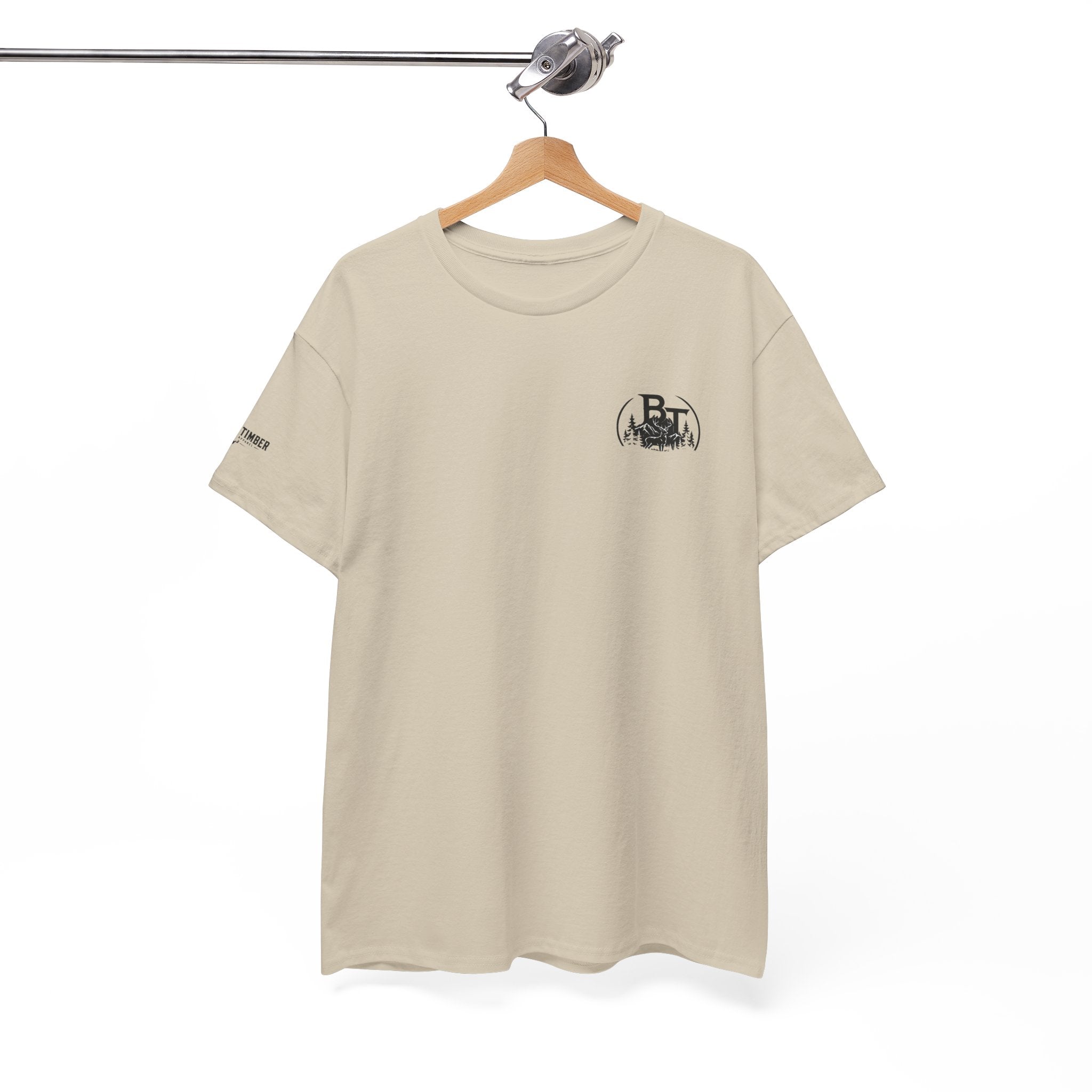 Hunting Tee — Black Timber Logo Short-Sleeve Shirt