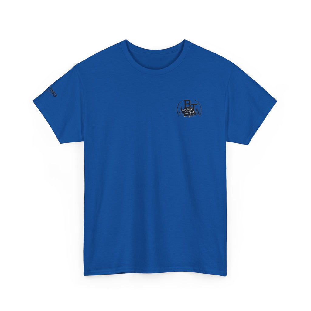 Hunting Tee — Black Timber Logo Short-Sleeve Shirt