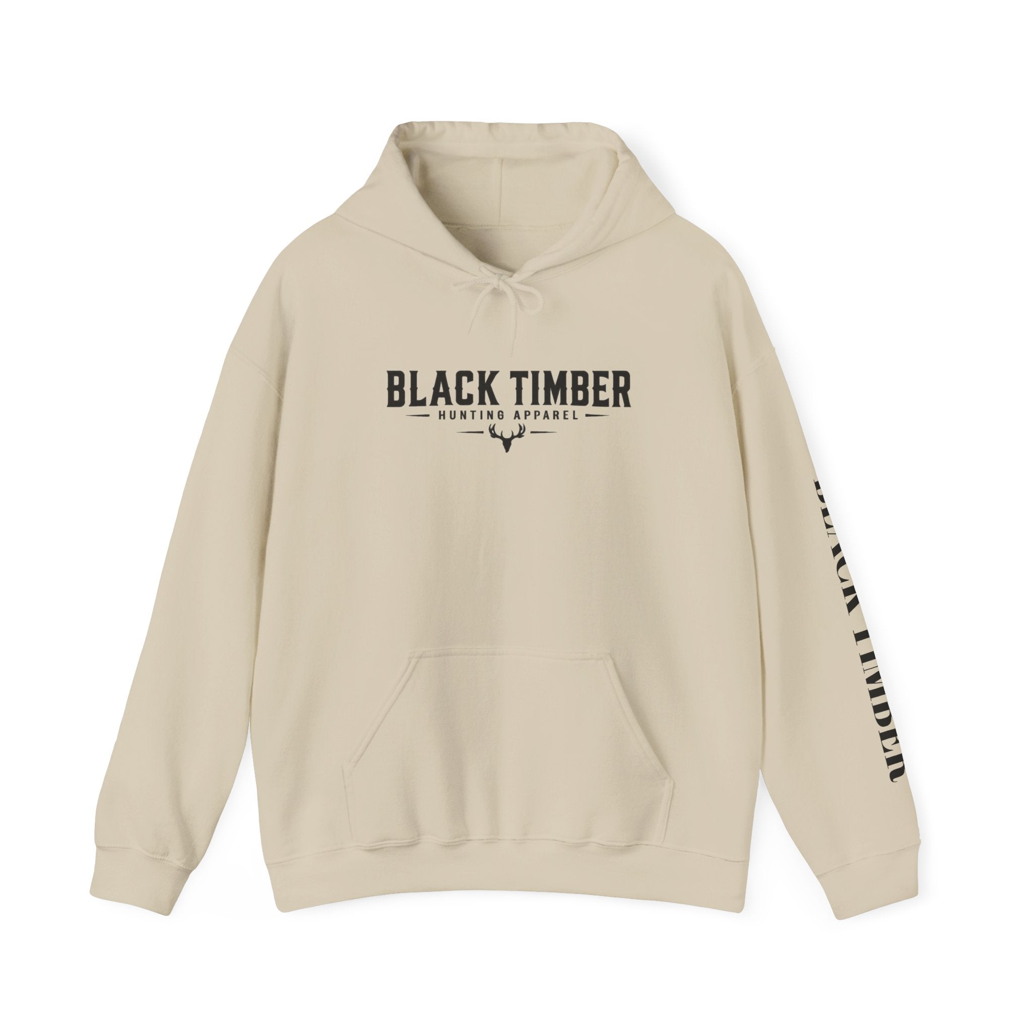 Black Timber Logo Hoodie