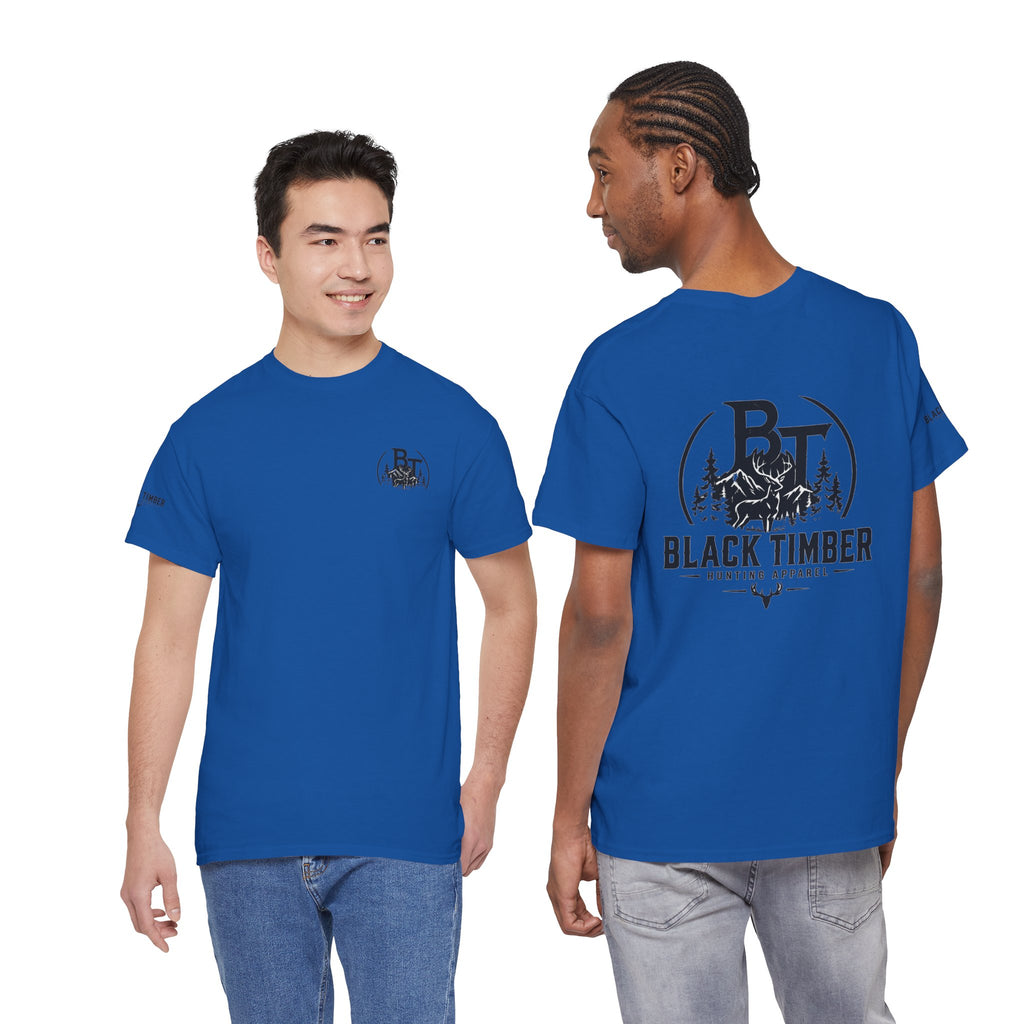 Hunting Tee — Black Timber Logo Short-Sleeve Shirt