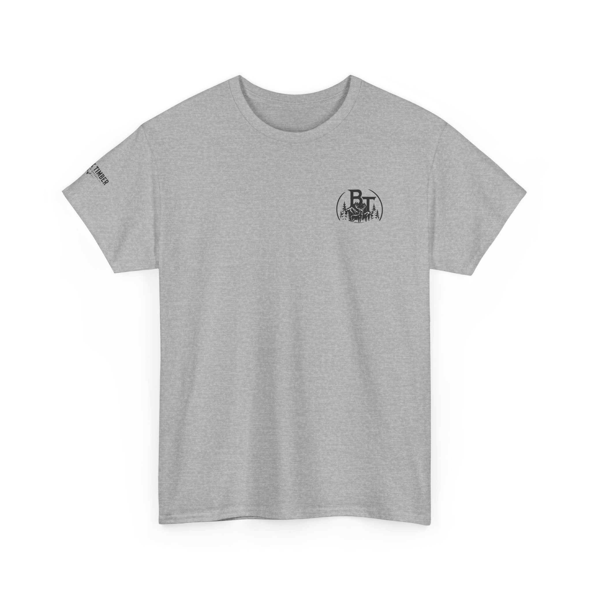 Hunting Tee — Black Timber Logo Short-Sleeve Shirt