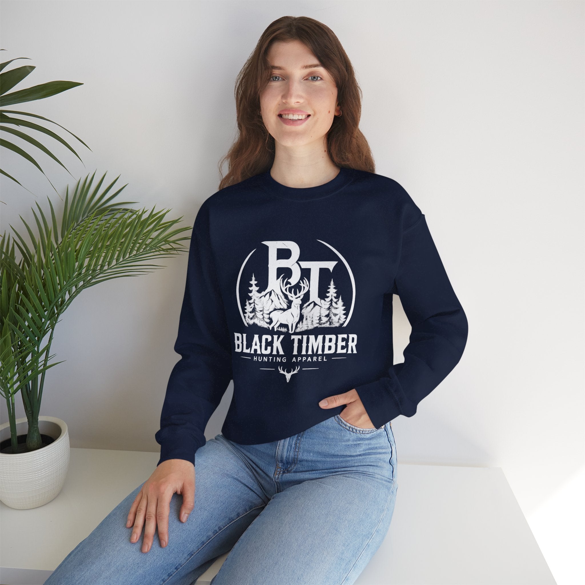 Black Timber Crewneck Sweatshirt