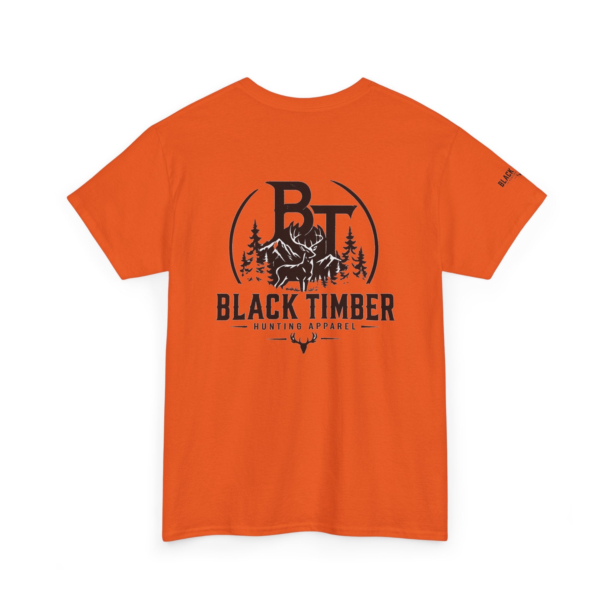 Hunting Tee — Black Timber Logo Short-Sleeve Shirt