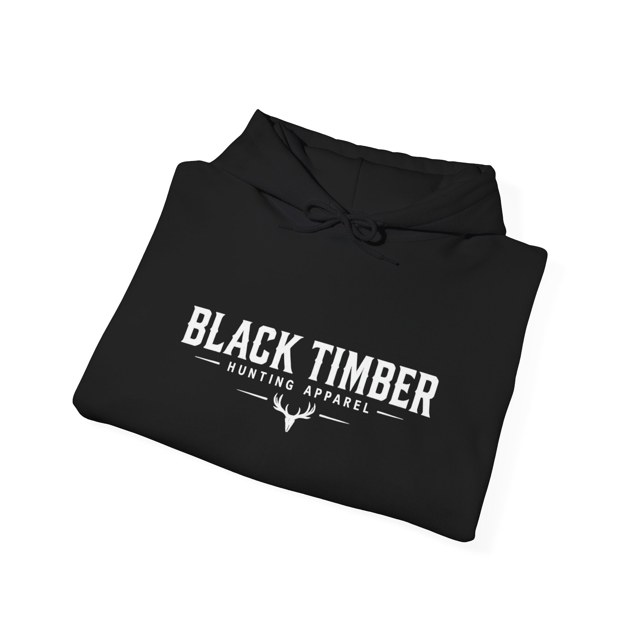 Black Timber Logo Hoodie
