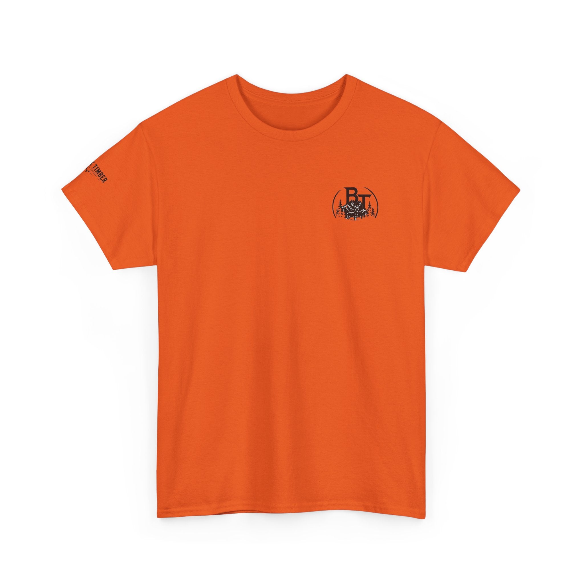 Hunting Tee — Black Timber Logo Short-Sleeve Shirt