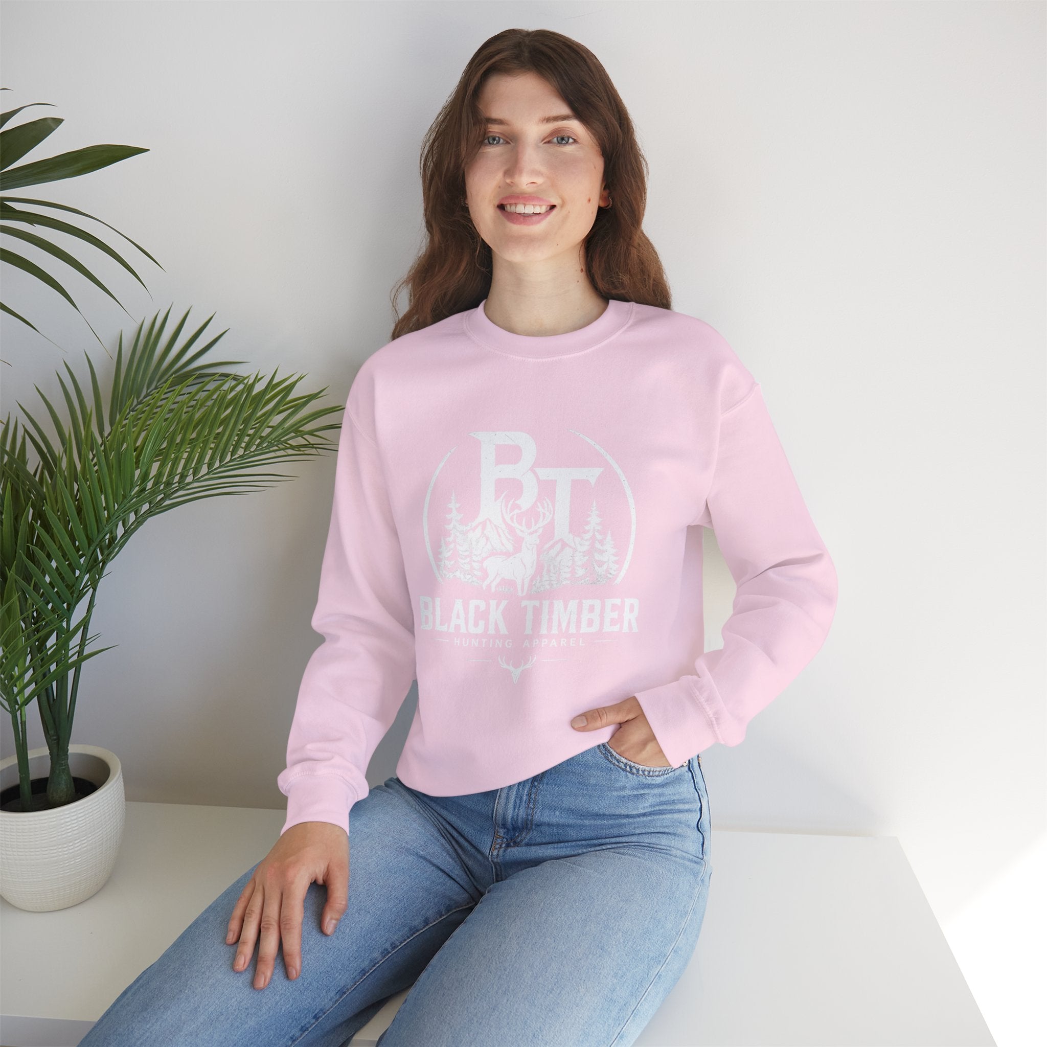 Black Timber Crewneck Sweatshirt