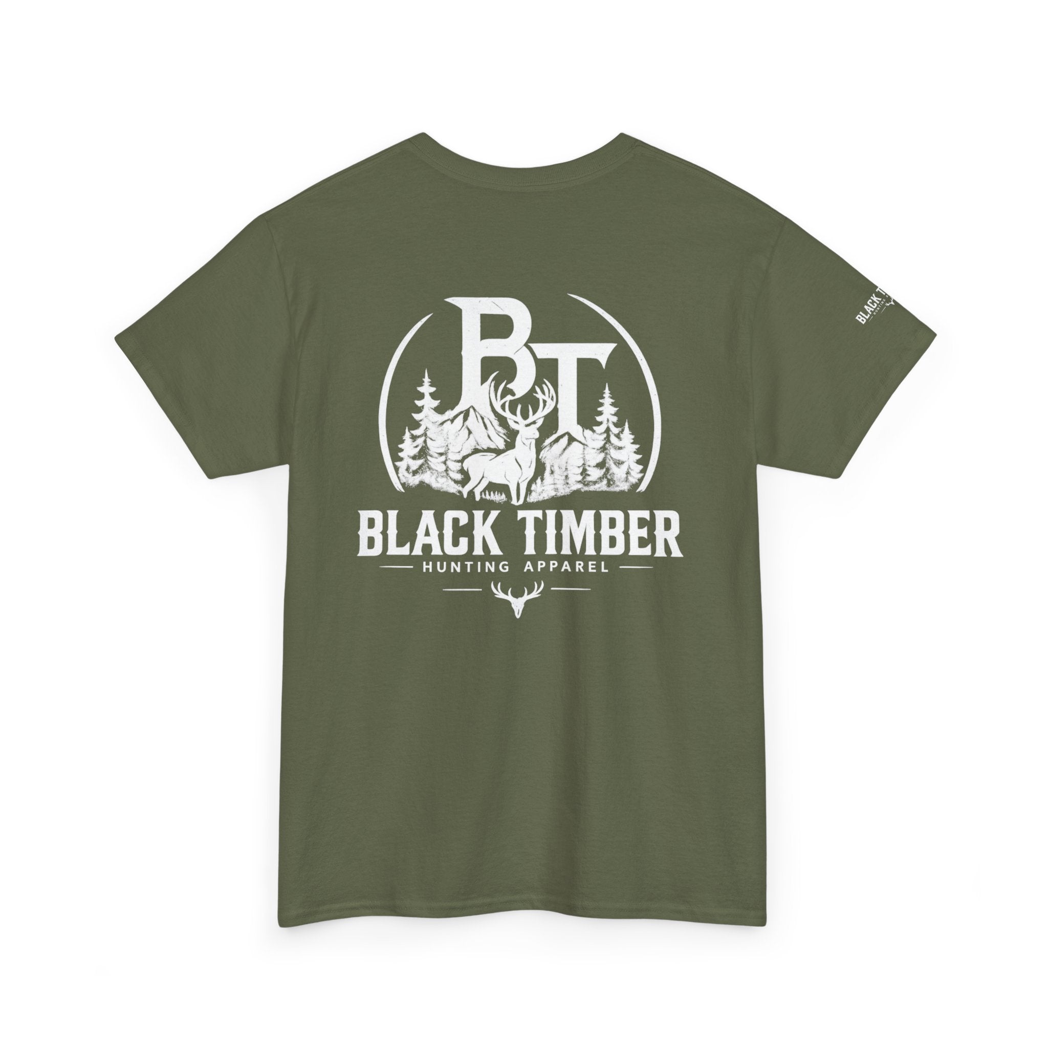 Hunting Tee — Black Timber Logo Shirt