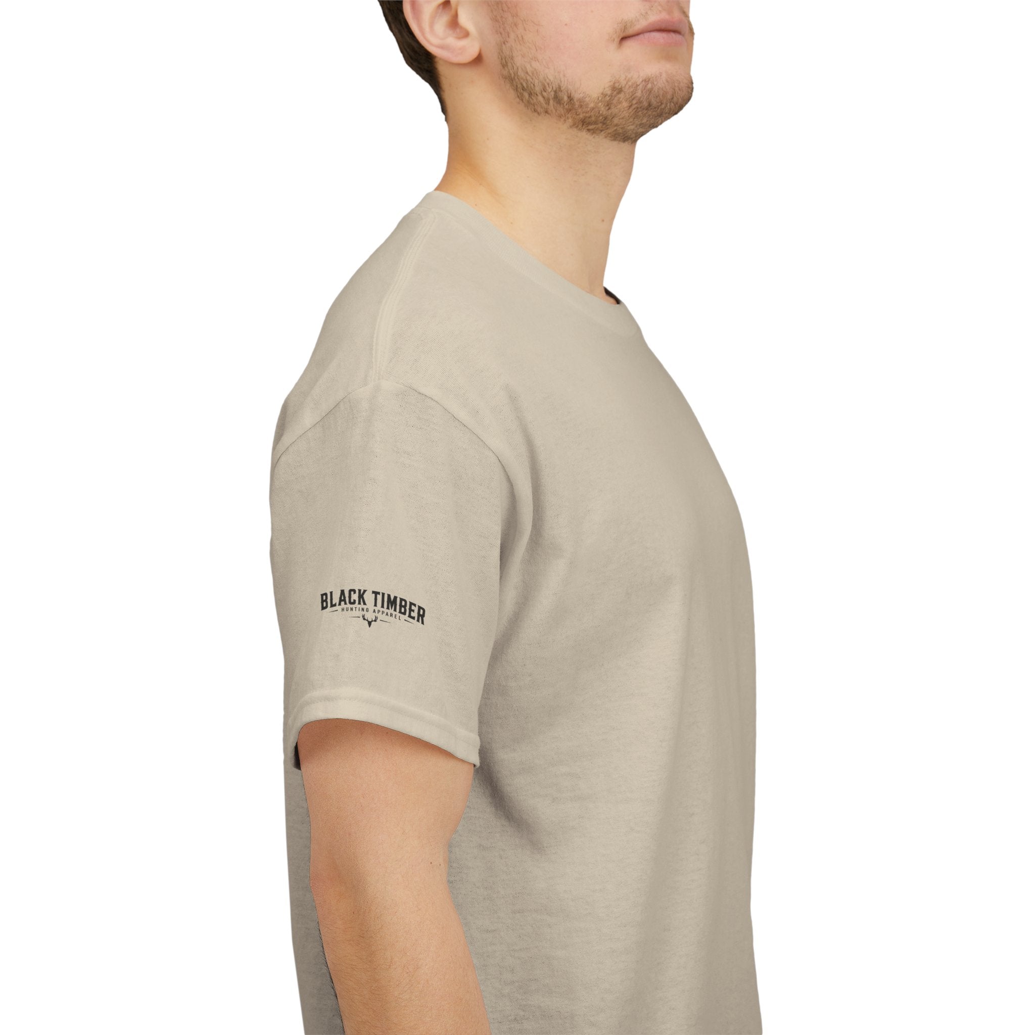 Hunting Tee — Black Timber Logo Short-Sleeve Shirt