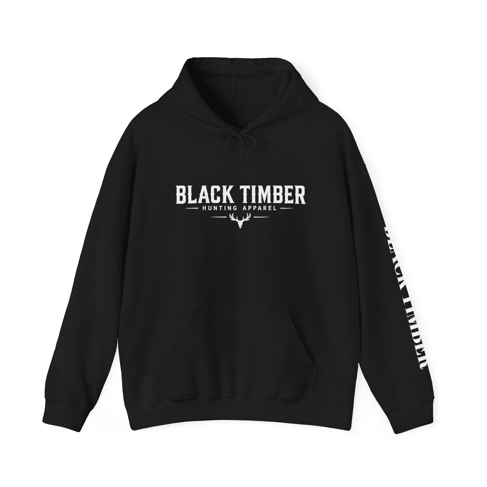 Black Timber Logo Hoodie