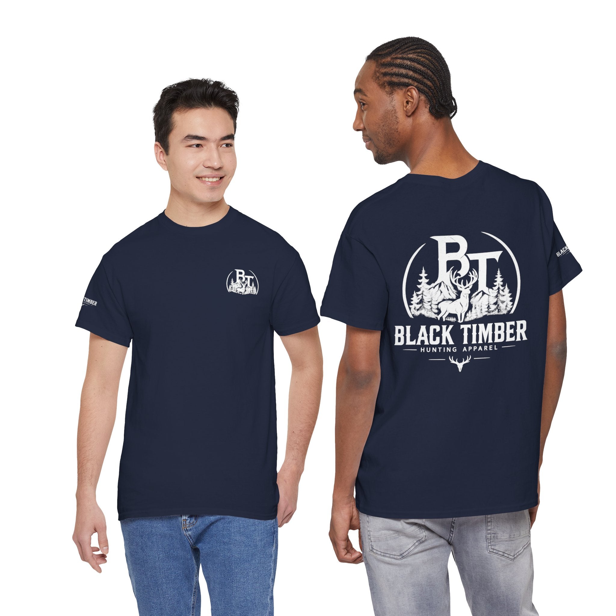 Hunting Tee — Black Timber Logo Shirt